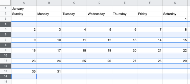 Выделите пустые строки
