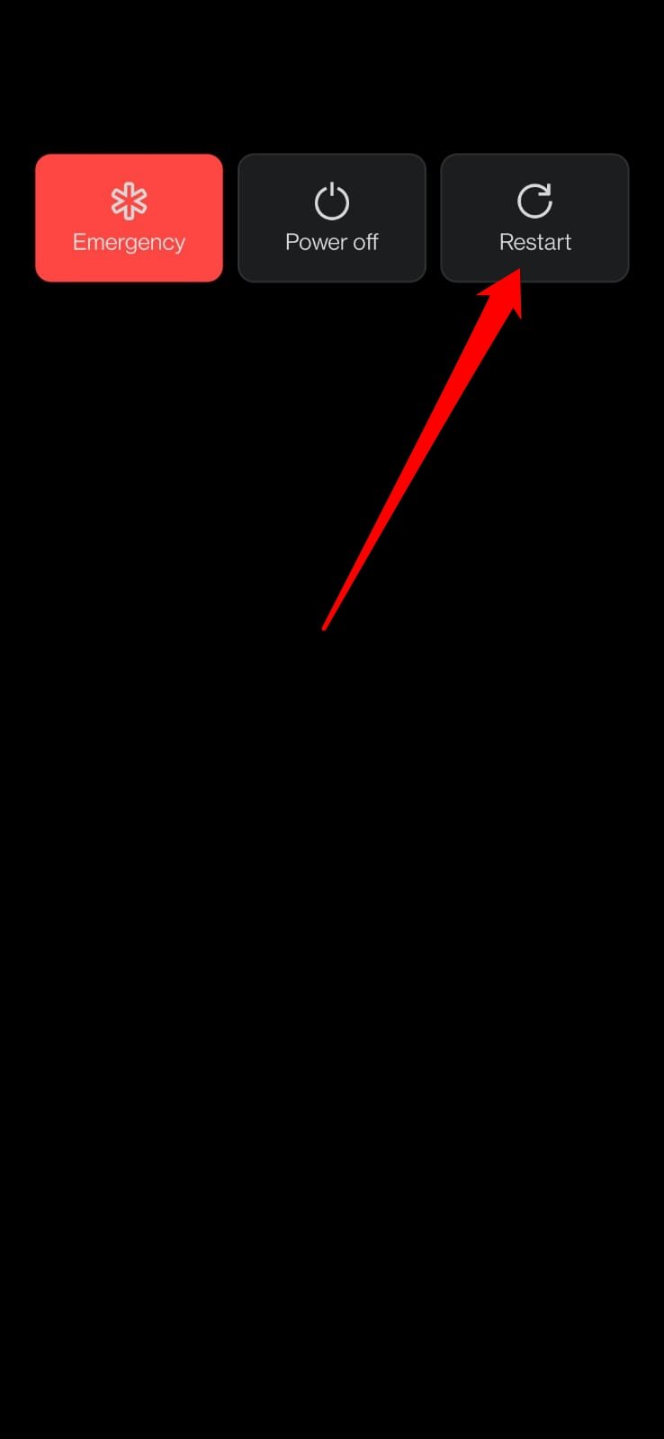 restart the Android Phone