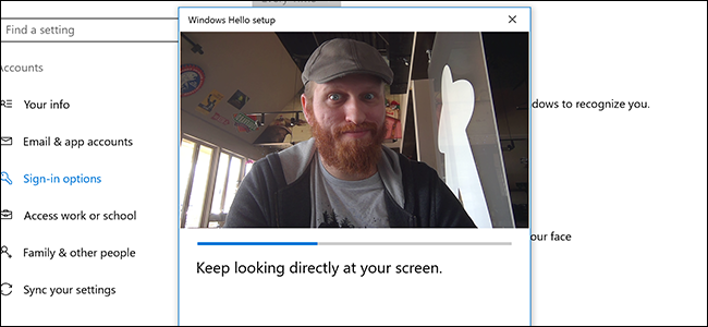 Улучшение распознавания лица в Windows 10
