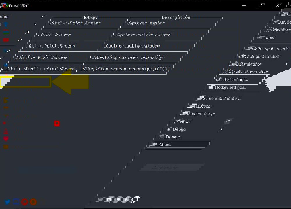 Настройки ShareX для показа курсора