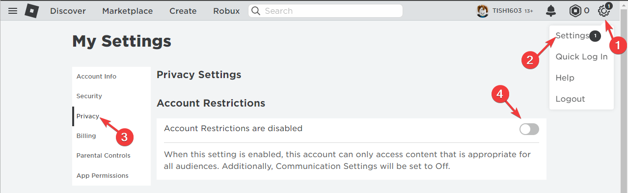 Ошибка Roblox 524 — как исправить «Нет доступа»