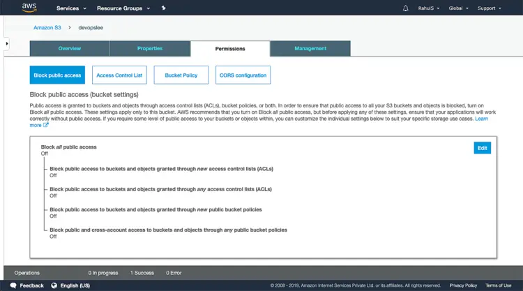 Блокировка всего публичного доступа