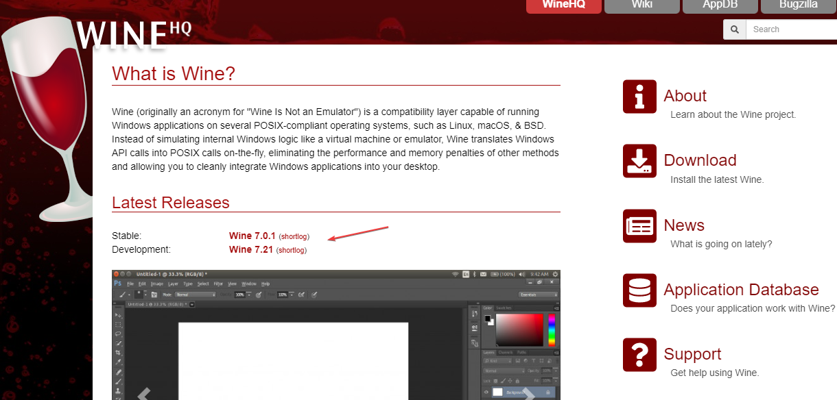 Загрузка Wine на Chromebook