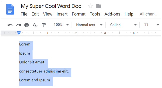 Многоуровневые списки в Google Docs