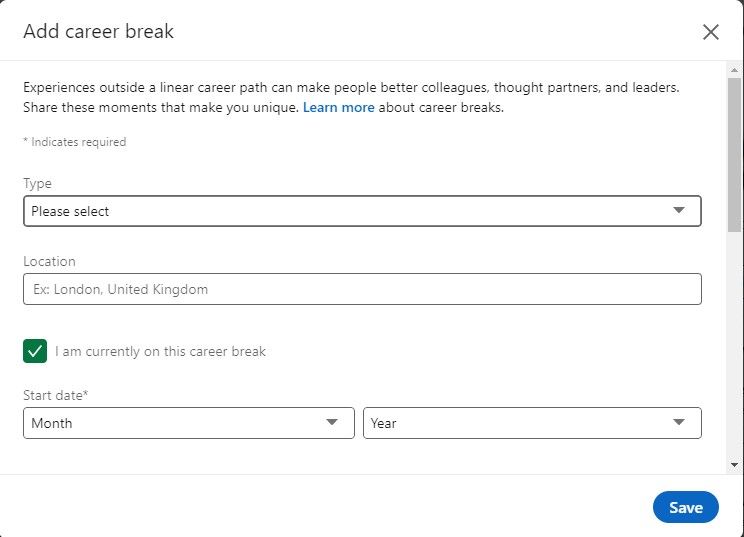Скриншот профиля LinkedIn на экране