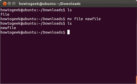 Перемещение или переименование файла