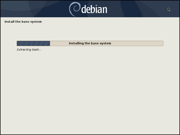 Установка базовой системы Debian