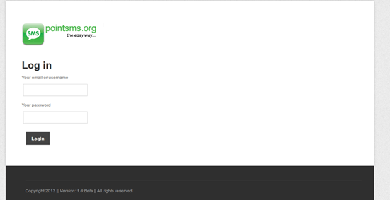 Как запустить Web SMS портал на PointSMS