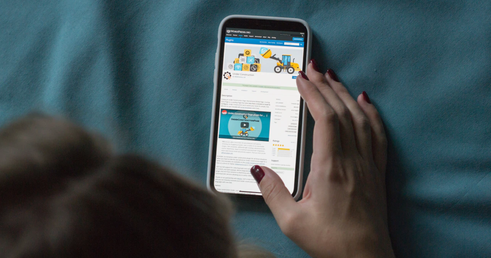 WordPress на телефоне: редактор блоков на экране