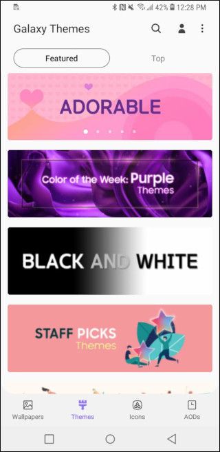 themes on the play store