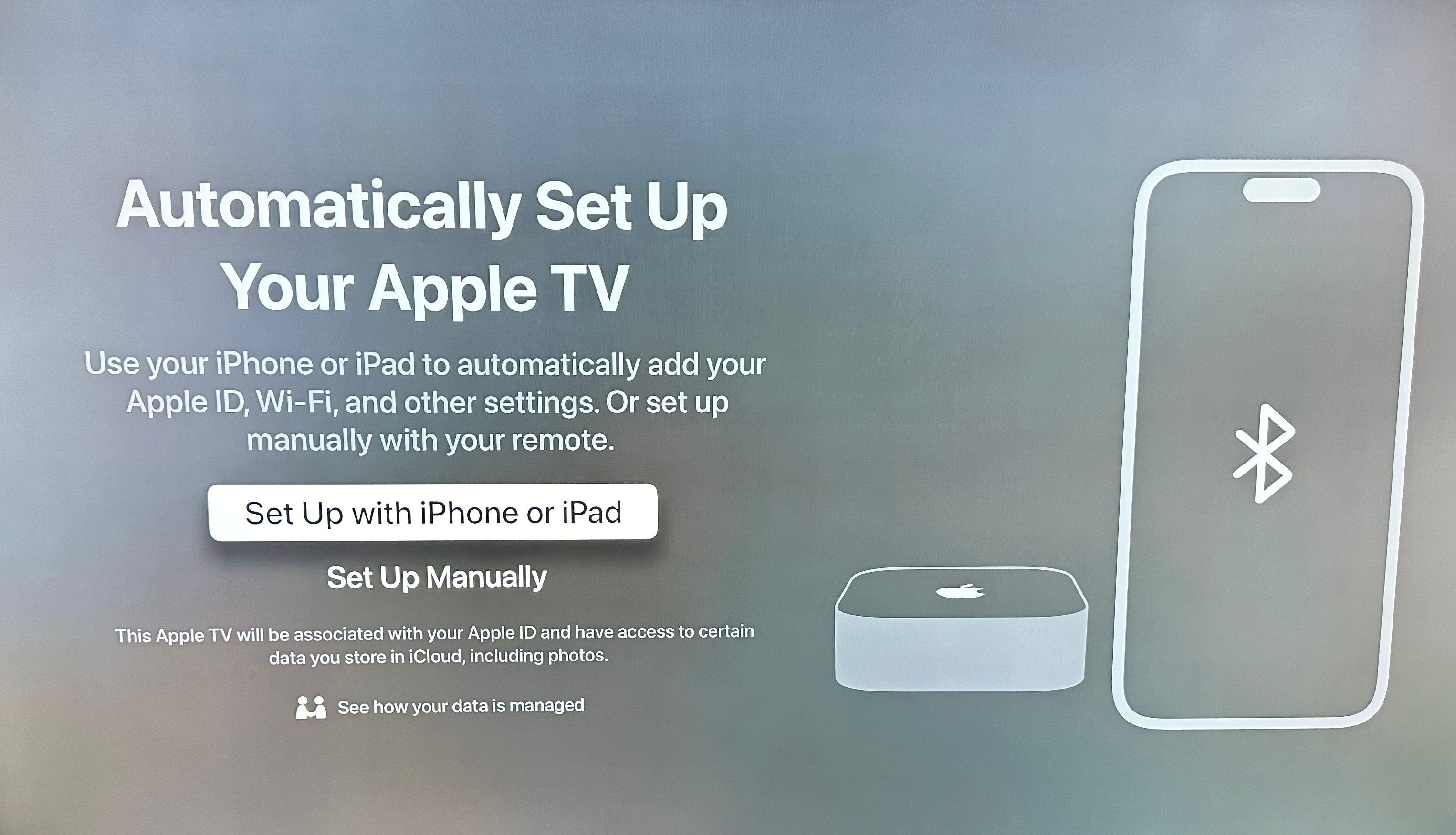 Apple TV iPhone setup