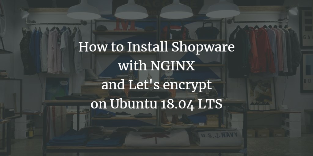 Установка Shopware CE на Ubuntu 18.04 с NGINX