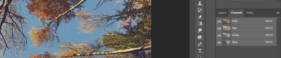 Вкладка Каналы в Photoshop