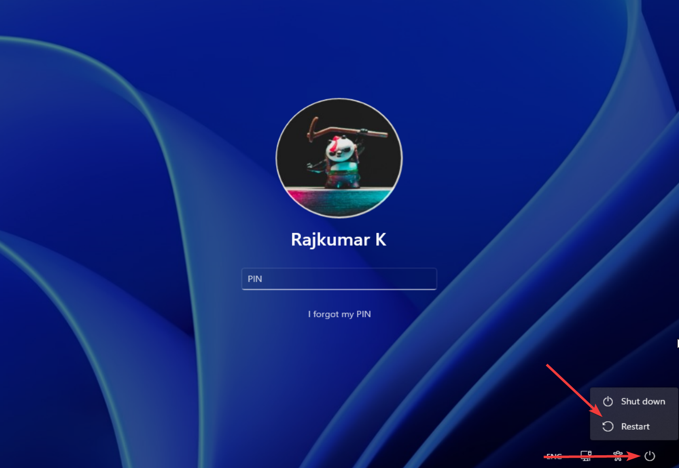 Shift+Перезагрузка