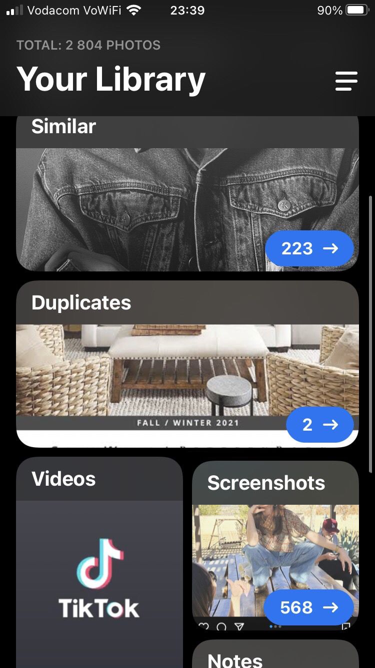 Домашняя страница приложения Gemini