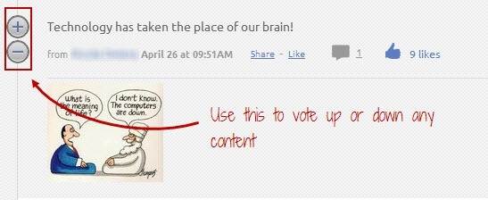 Кнопки плюс и минус в интерфейсе LeFeed для обучения предпочтений