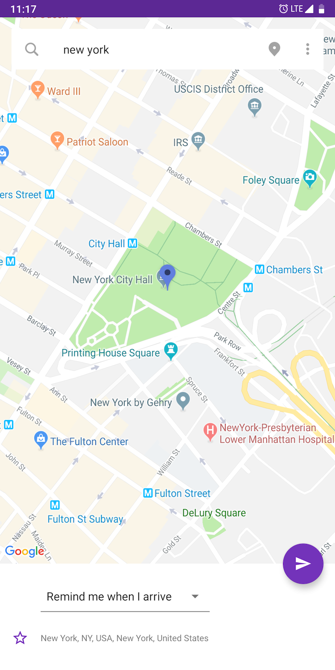 Location based tasks TickTick