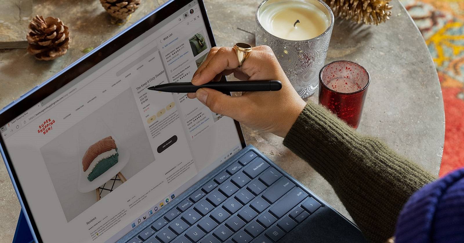 Открытая веб‑страница в Microsoft Edge