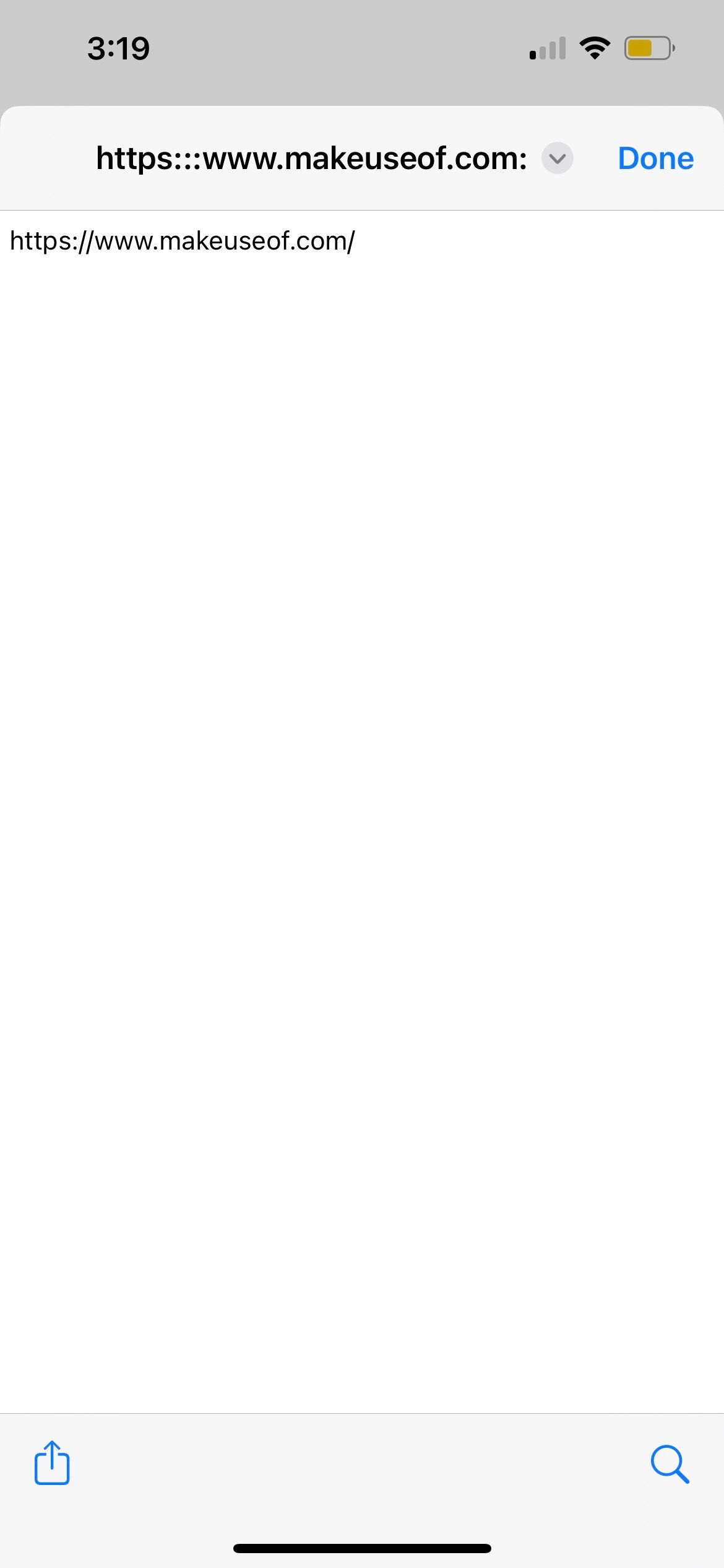 iphone shortcut expanded link output