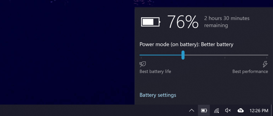 windows 10 battery reading
