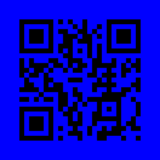 QR‑код с синим фоном