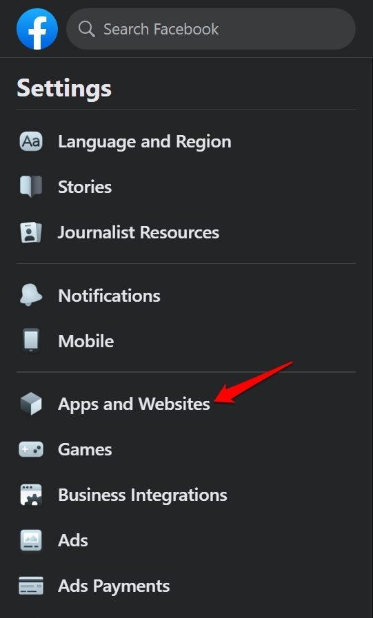 facebooks apps and websites