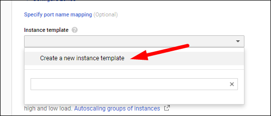 Создание шаблона экземпляра