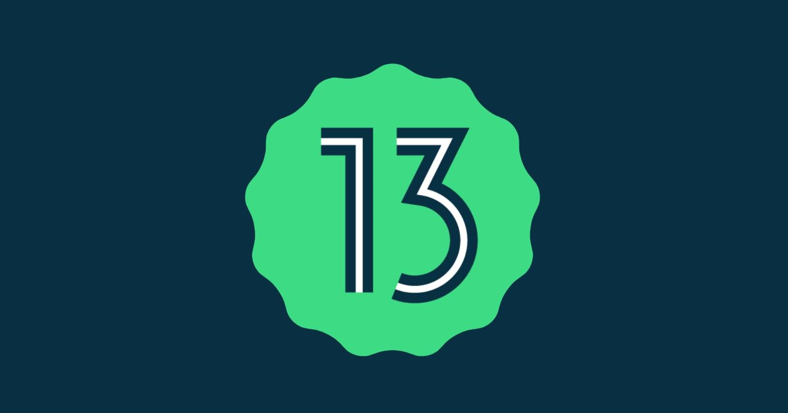 Логотип Android 13 (Tiramisu)