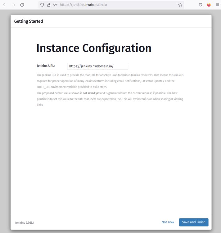 Конфигурация instance URL