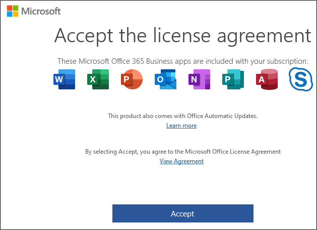 Office setup process
