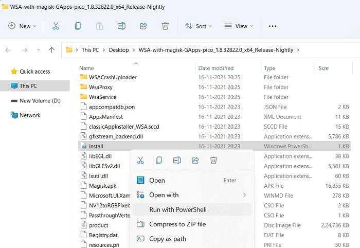 Запуск PowerShell‑скрипта установки