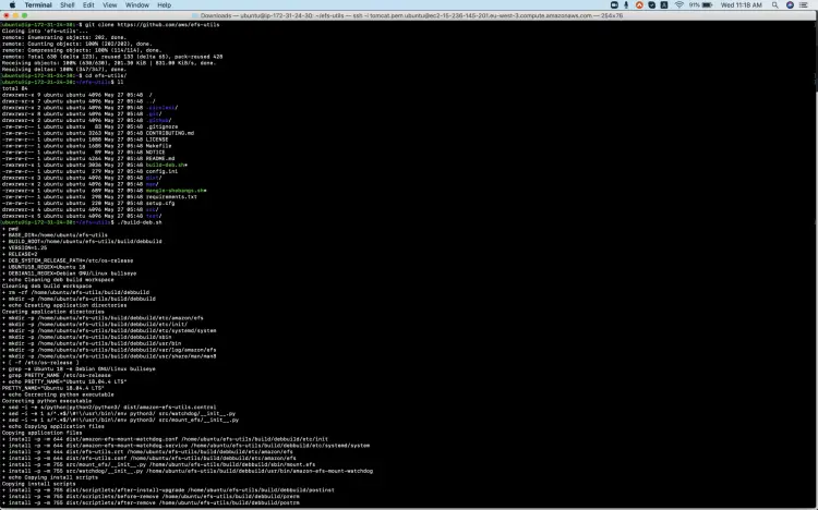 Сборка пакета efs-utils
