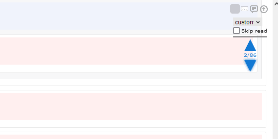 Навигация по отфильтрованным комментариям