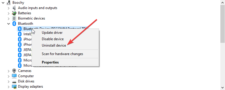 Uninstall Driver - windows 11 auto connect bluetooth