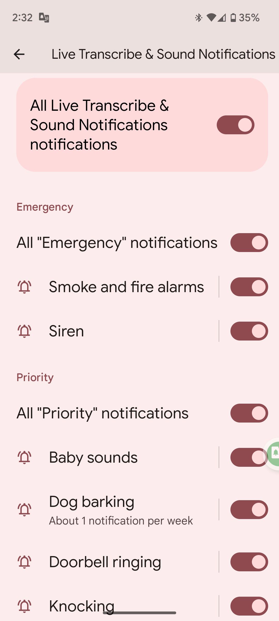 Дополнительные типы звуков в Sound Notifications