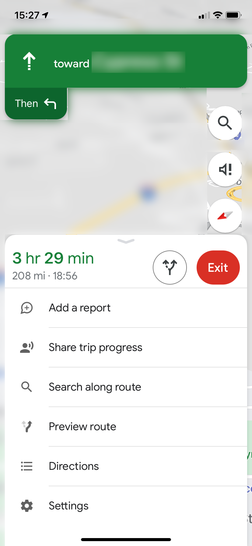 Google Maps: добавление остановки с выбором заправки