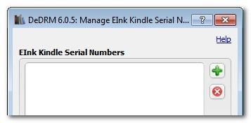Добавление серийного номера Kindle в DeDRM