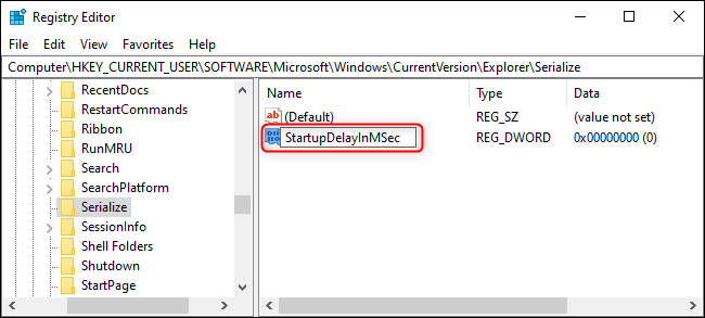 Параметр StartupDelayInMSec