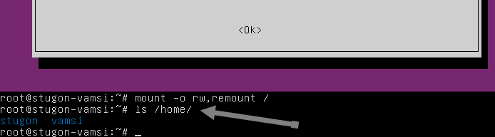 Список имён пользователей в /home