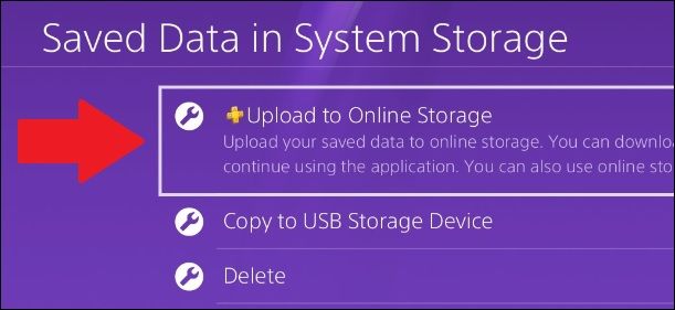 Загрузка сохранений PS4 в онлайн-хранилище PS Plus