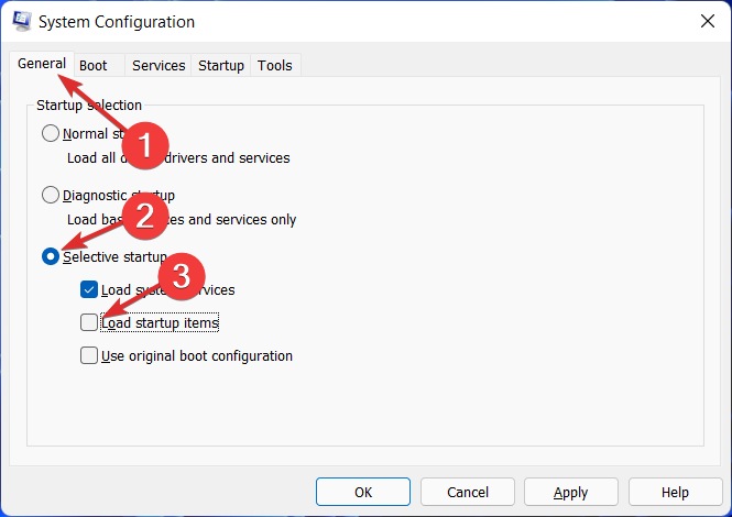 Избирательный запуск