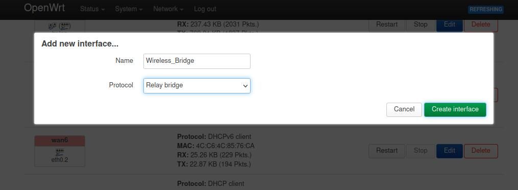 Создание Relay bridge