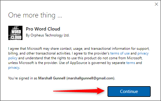 Всплывающее окно с информацией о политике конфиденциальности и условиях использования