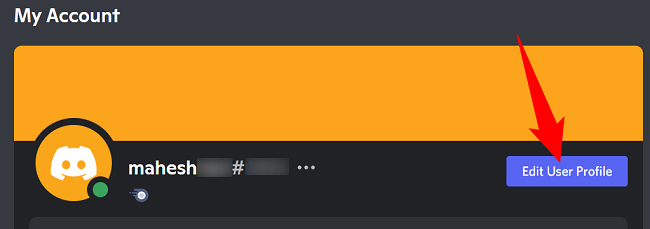 Выберите «Редактировать профиль».