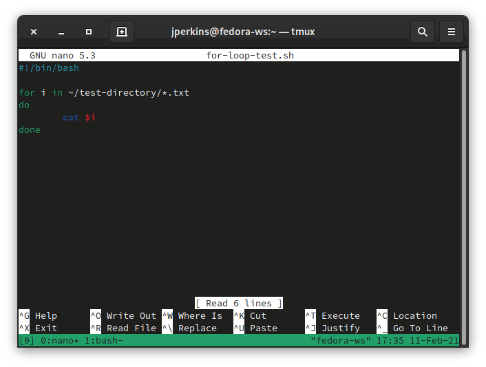 Обход файлов в каталоге с помощью цикла for