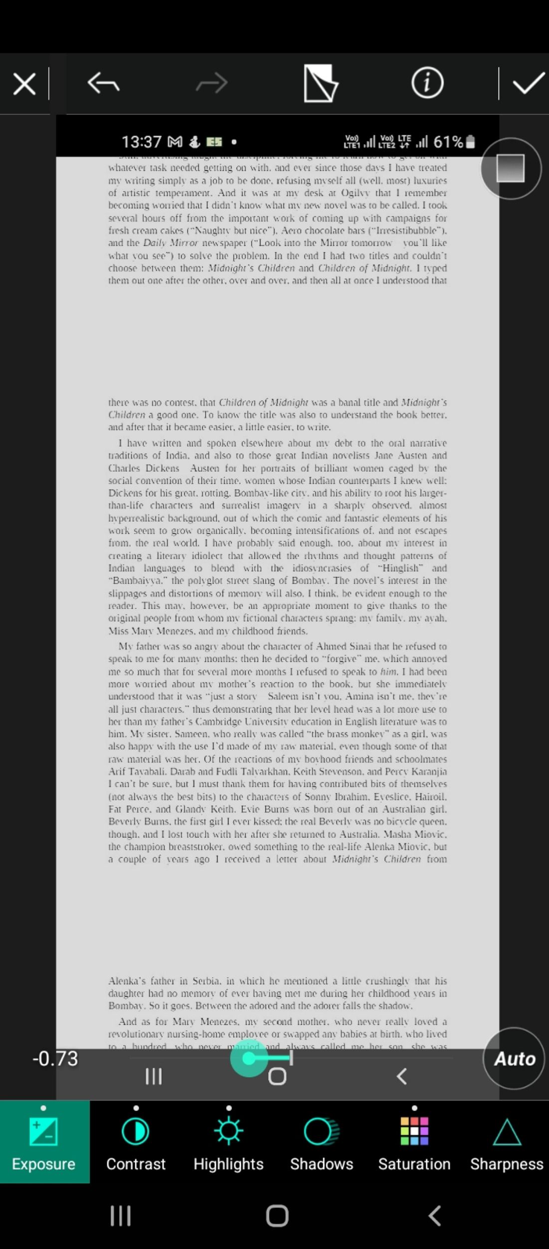 Настройки экспозиции и насыщенности в PhotoDirector