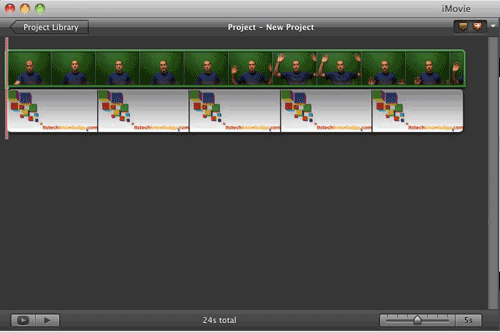Окно проекта и фон