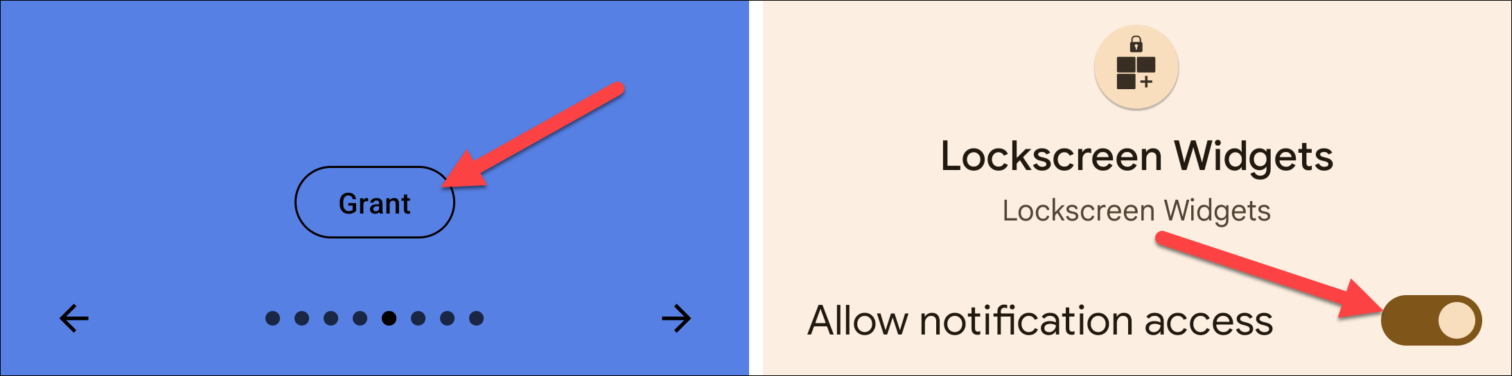 Enable notification listening.