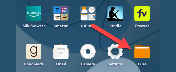 Откройте приложение «Файлы».