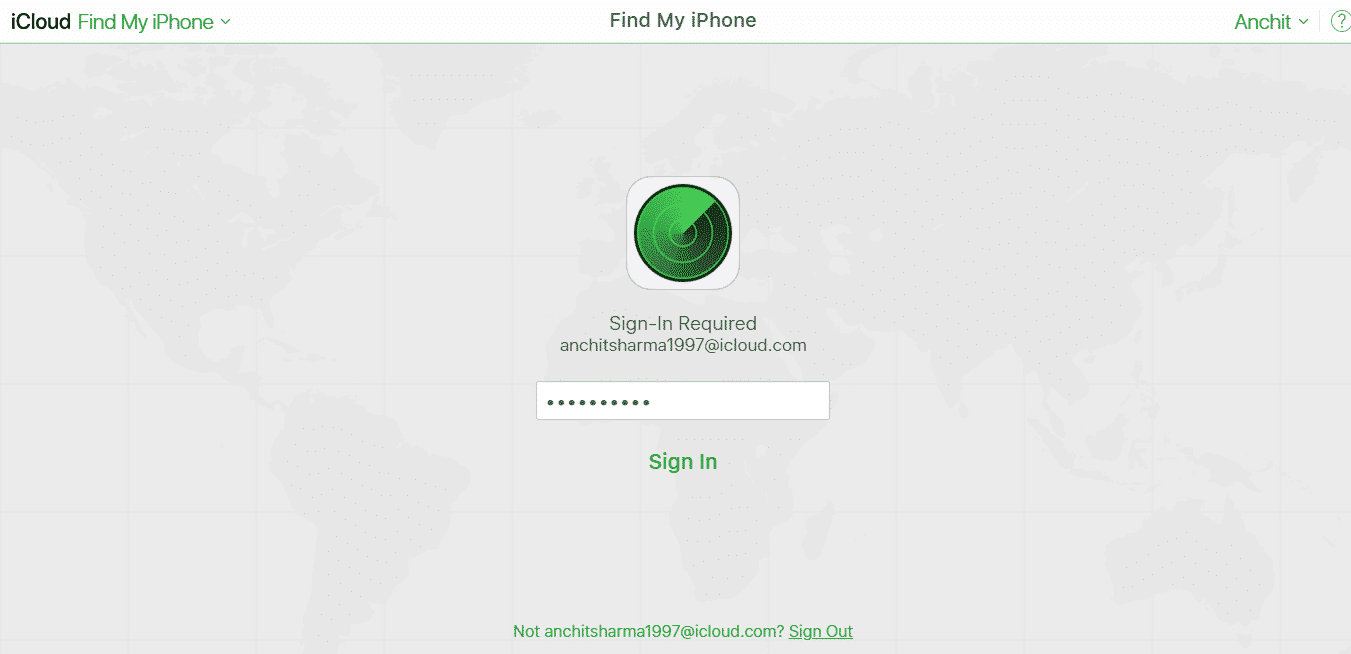 Запрос пароля для подтверждения в iCloud